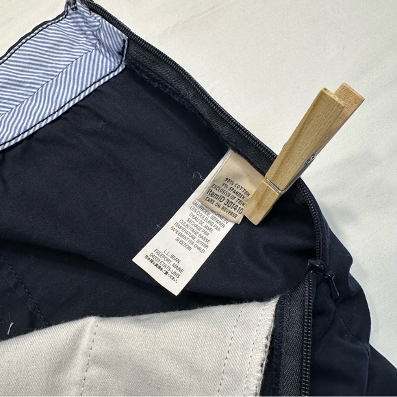 LLBean favorite fit cotton skirt two front pocket side zipper petite size 8 - Picture 7 of 9